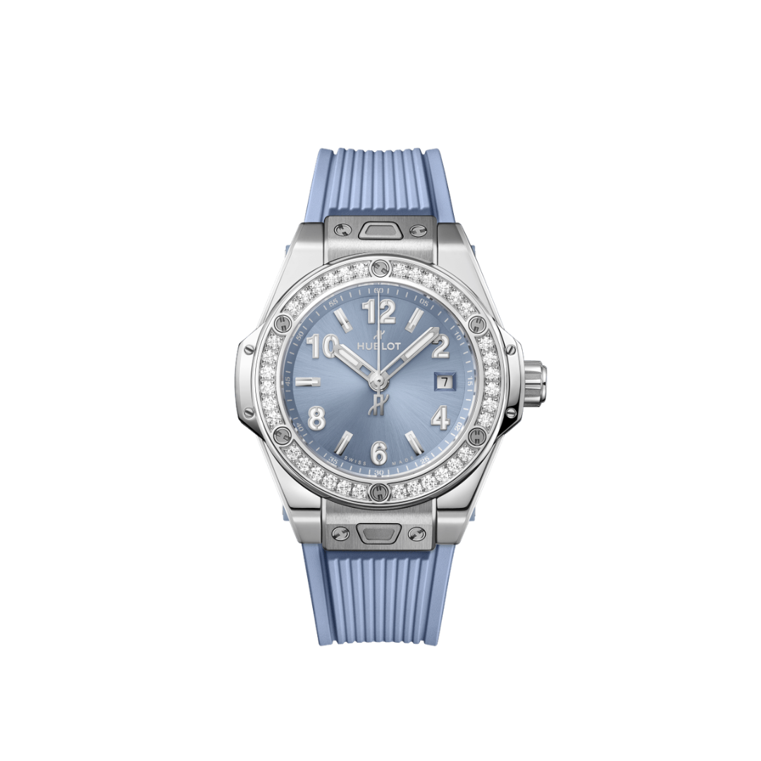 Big Bang One Click Steel Coal Blue Diamonds