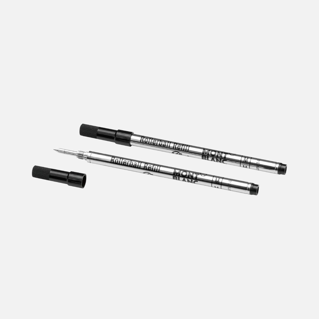 2 ROLLERBALL REFILLS MEDIUM MYSTERY BLACK