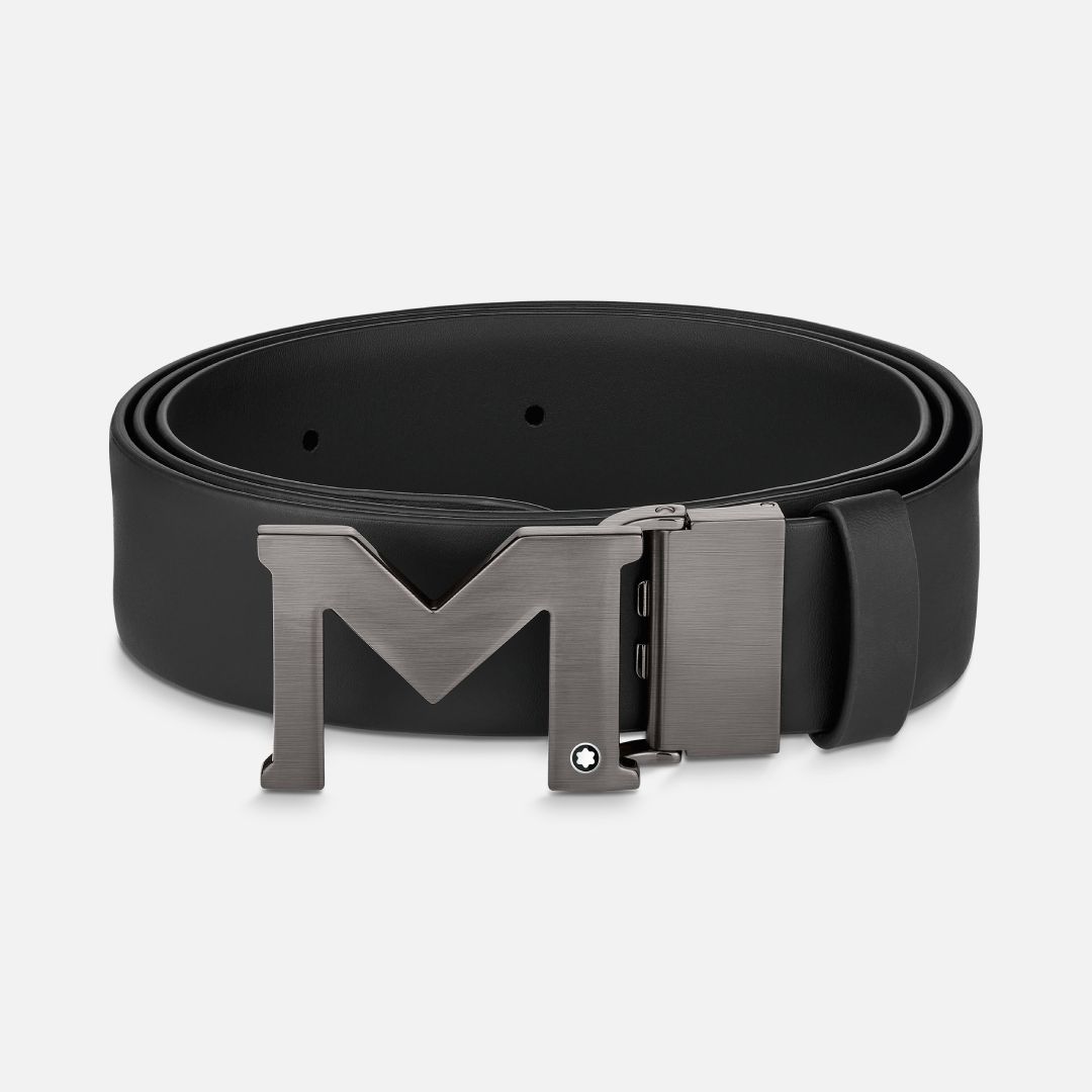 NAMEM BUCKLE BLACK 35 MM LEATHER BELT