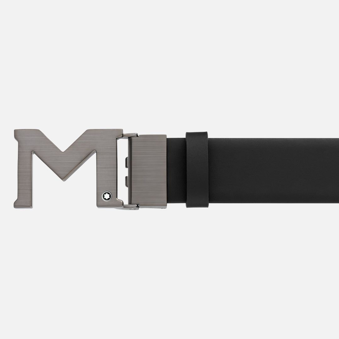 NAMEM BUCKLE BLACK 35 MM LEATHER BELT