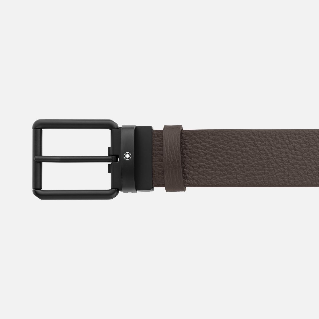 BROWN/BLACK 35 MM REVERSIBLE LEATHER BELT