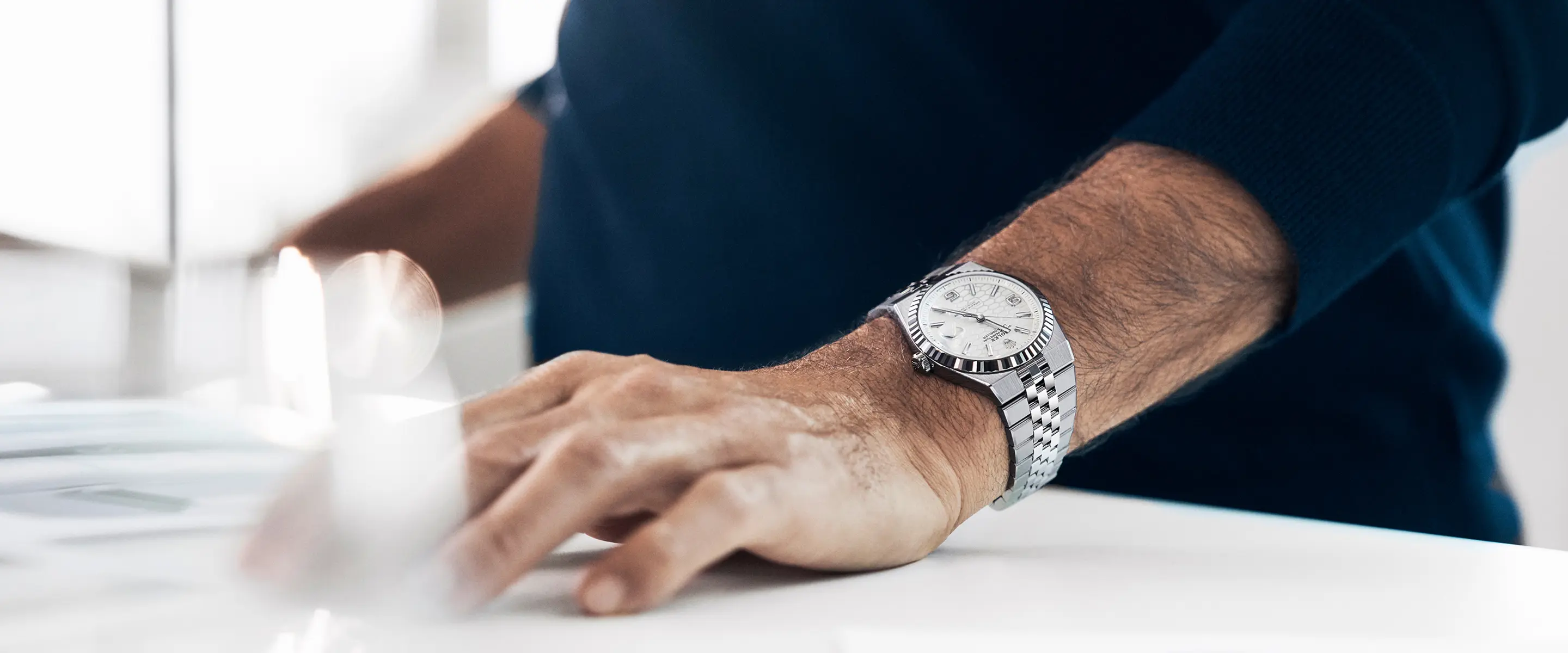 Rolex Land-Dweller on wrist at work - Regency Watch