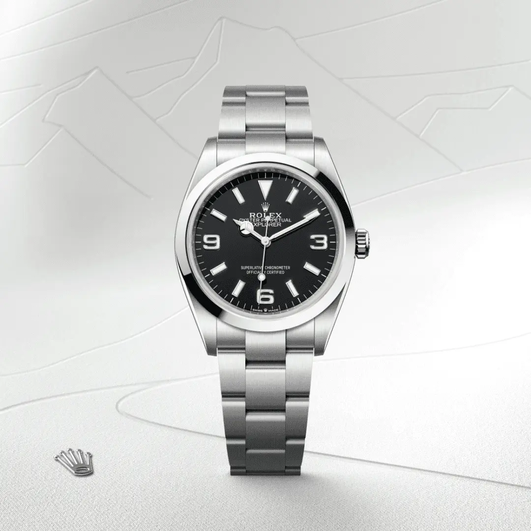 Rolex 
EXPLORER
Oyster, 36 mm, Oystersteel
M124270-0001