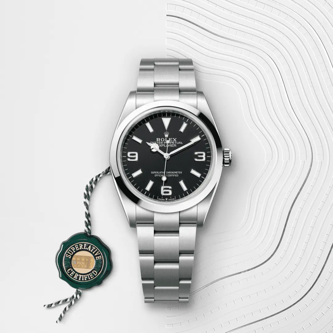 Rolex 
EXPLORER
Oyster, 36 mm, Oystersteel
M124270-0001