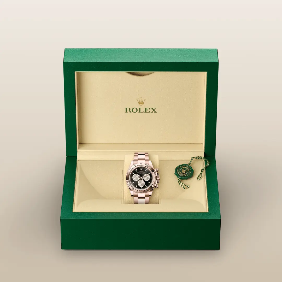 Rolex 
COSMOGRAPH DAYTONA
Oyster, 40 mm, Everose gold
M126505-0001