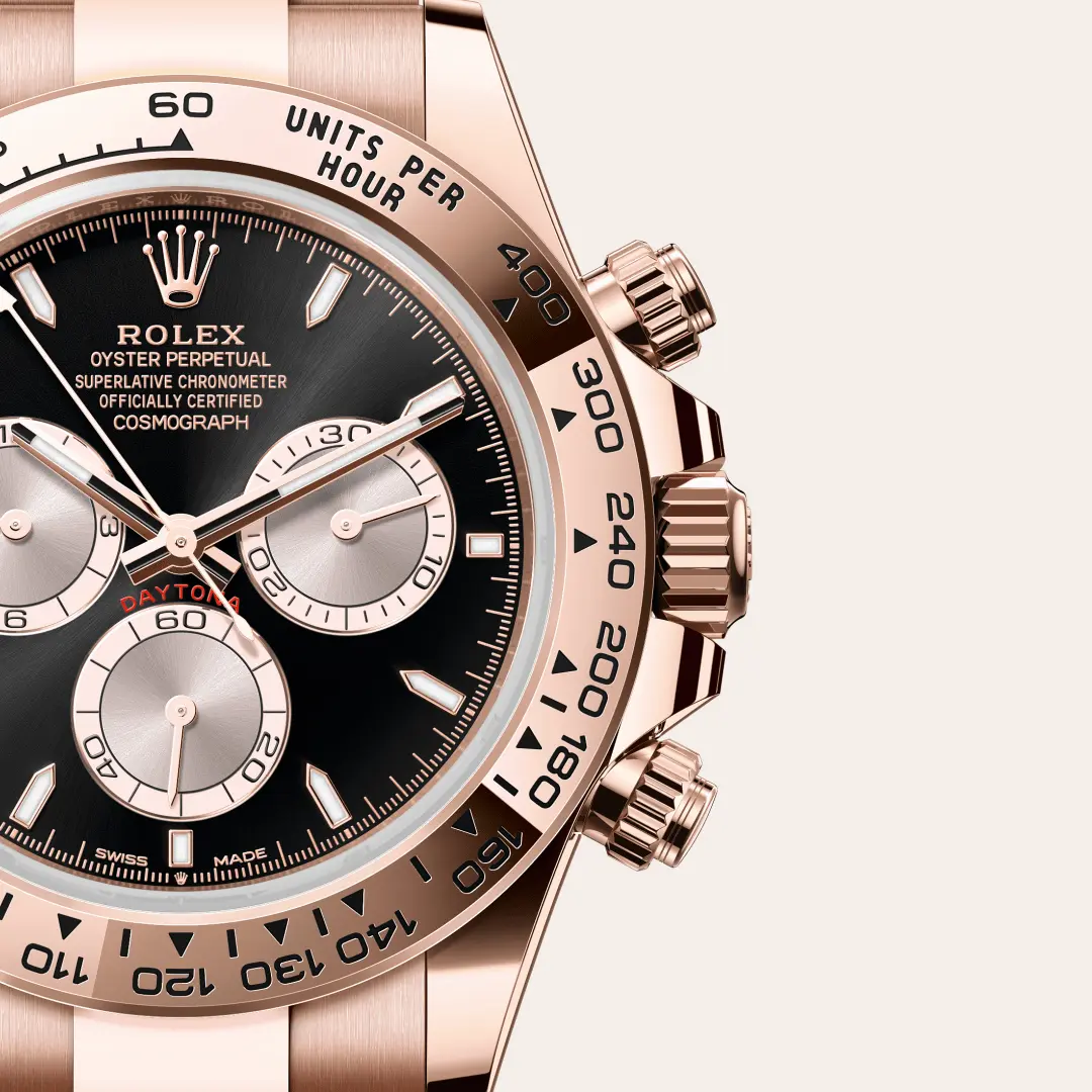 Rolex 
COSMOGRAPH DAYTONA
Oyster, 40 mm, Everose gold
M126505-0001