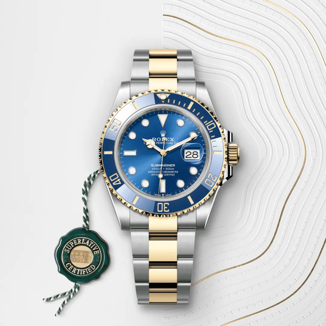 Rolex 
SUBMARINER
Oyster, 41 mm, Oystersteel and yellow gold
M126613LB-0002