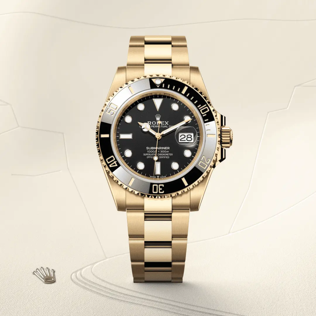 Rolex 
SUBMARINER
Oyster, 41 mm, yellow gold
M126618LN-0002