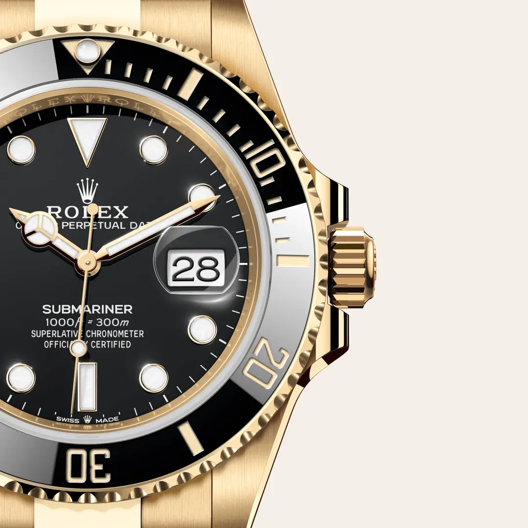 Rolex 
SUBMARINER
Oyster, 41 mm, yellow gold
M126618LN-0002