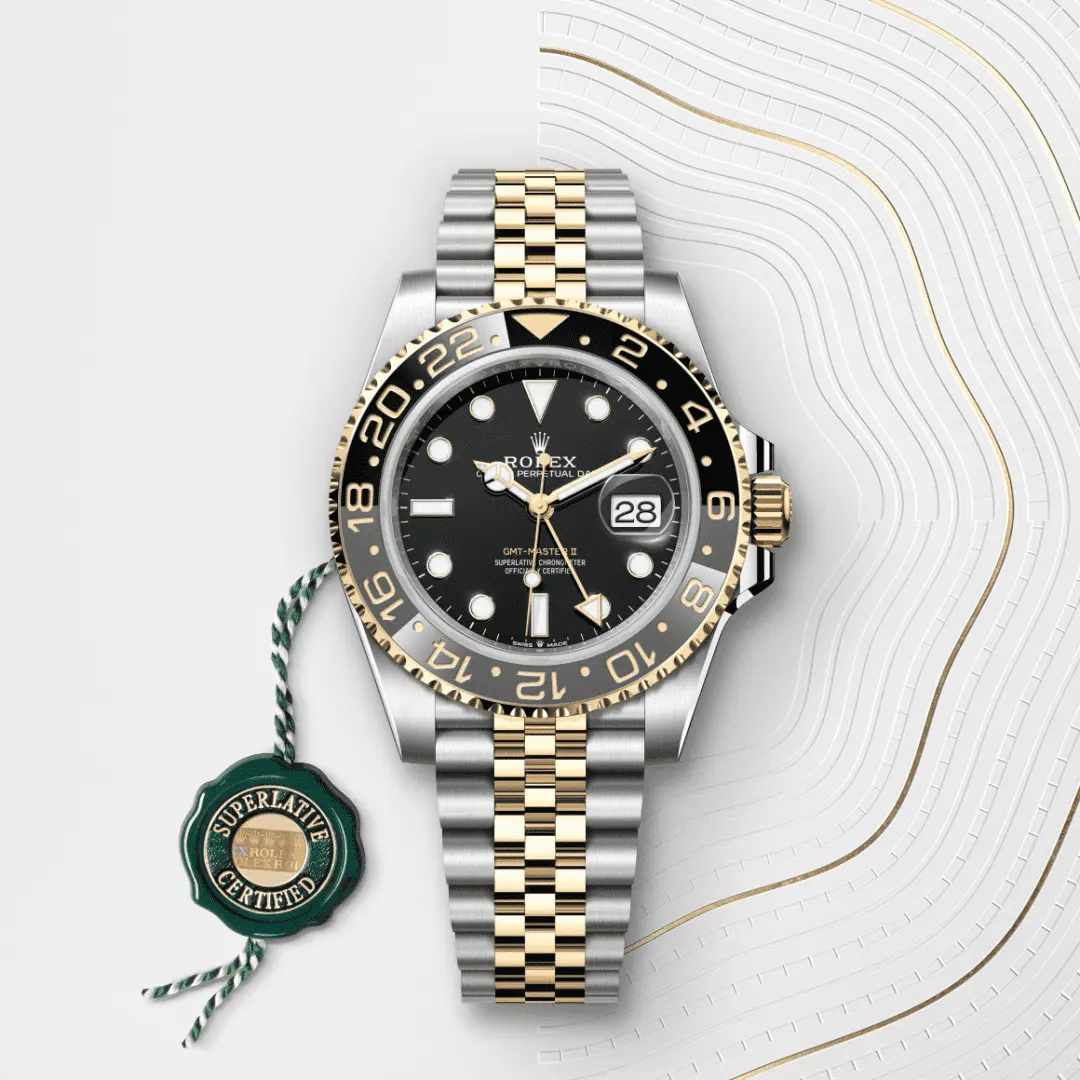 Rolex 
GMT-MASTER II
Oyster, 40 mm, Oystersteel and yellow gold
M126713GRNR-0001