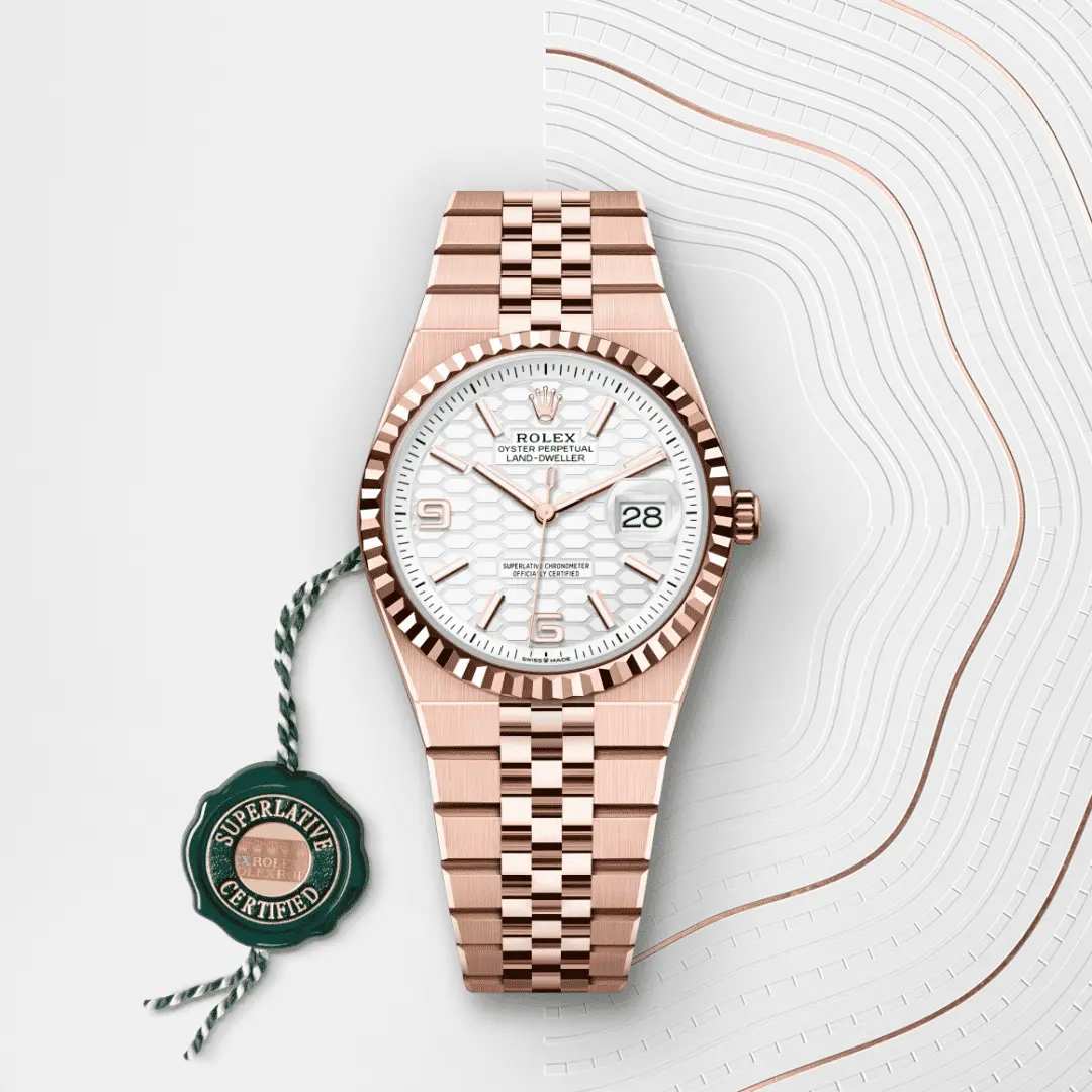 Rolex 
Land-Dweller 36
Oyster, 36 mm, Everose gold
M127235-0001