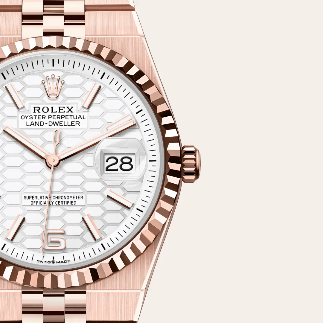 Rolex 
Land-Dweller 36
Oyster, 36 mm, Everose gold
M127235-0001