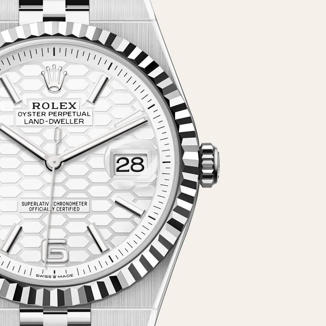 Rolex 
Land-Dweller 40
Oyster, 40 mm, Oystersteel and white gold
M127334-0001