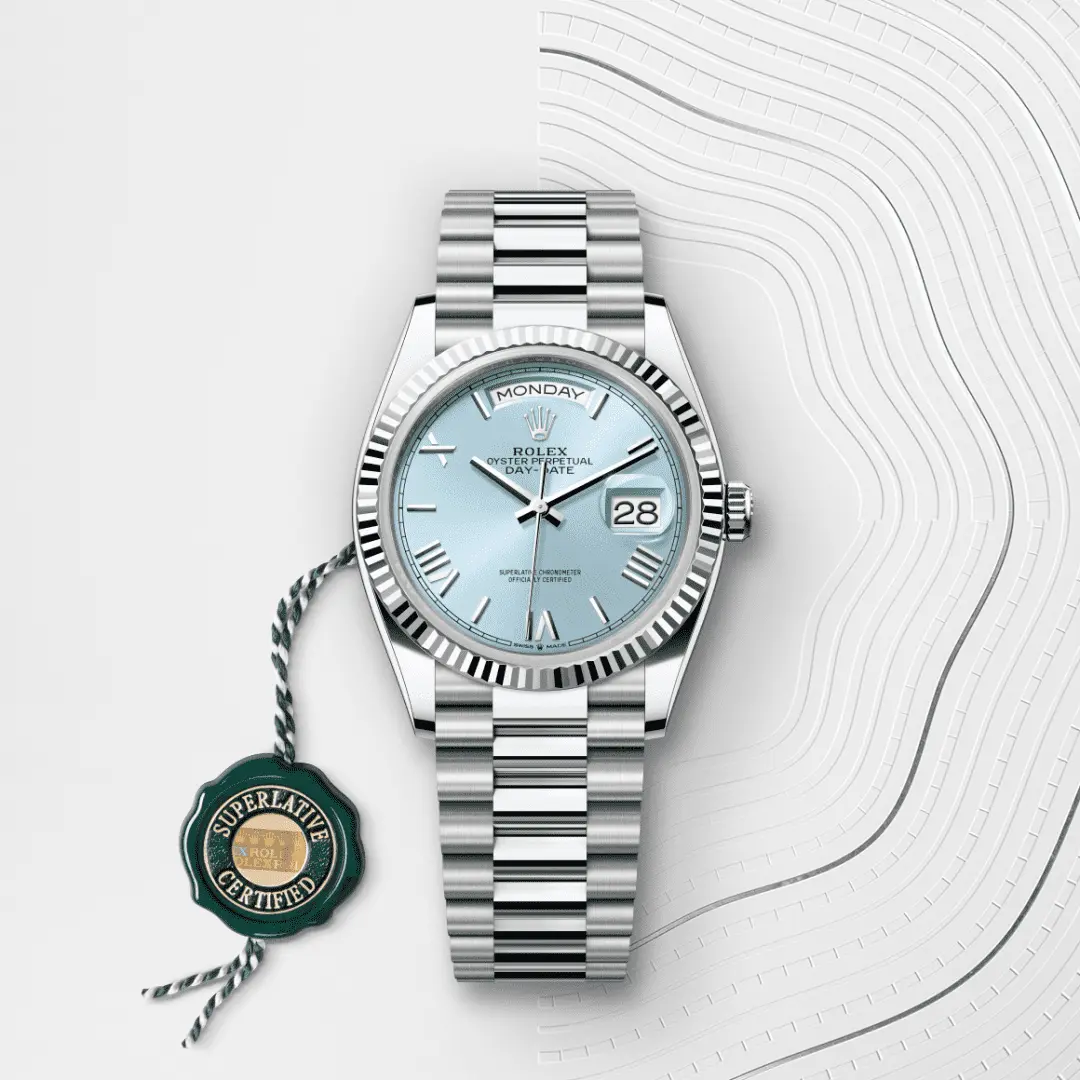 Rolex 
DAY-DATE
Oyster, 36 mm, platinum
M128236-0018