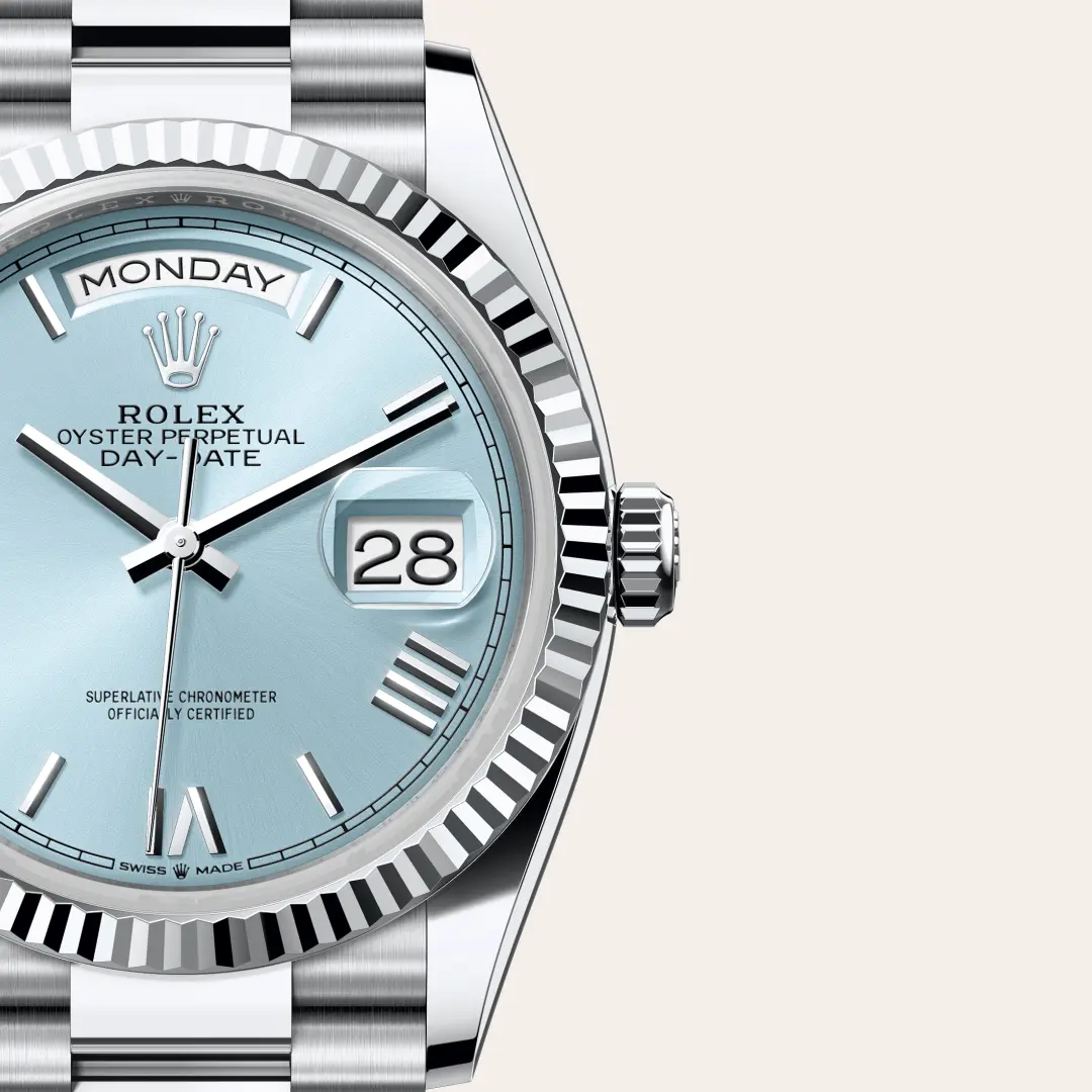 Rolex 
DAY-DATE
Oyster, 36 mm, platinum
M128236-0018