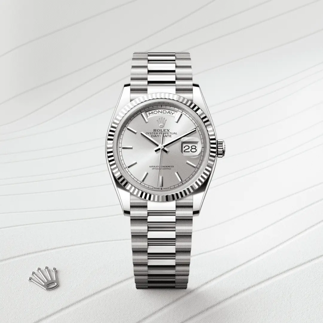 Rolex 
DAY-DATE
Oyster, 36 mm, white gold
M128239-0005