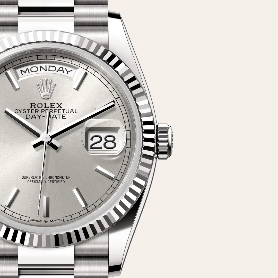 Rolex 
DAY-DATE
Oyster, 36 mm, white gold
M128239-0005