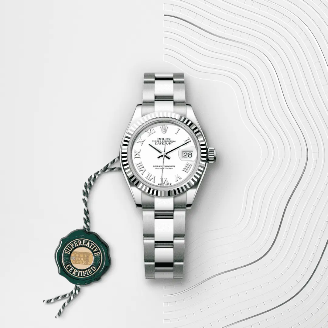 Rolex 
LADY-DATEJUST
Oyster, 28 mm, Oystersteel and white gold
M279174-0020