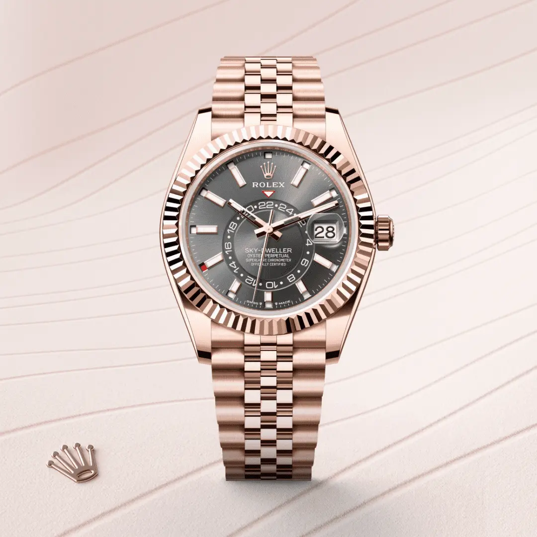 Rolex 
SKY-DWELLER
Oyster, 42 mm, Everose gold
M336935-0008