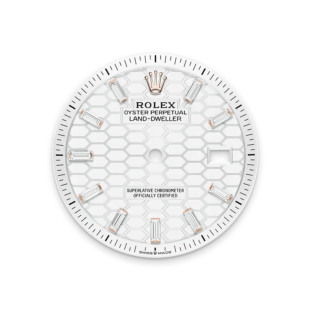 Rolex 
Land-Dweller 36
Oyster, 36 mm, Everose gold and diamonds
M127285TBR-0002
