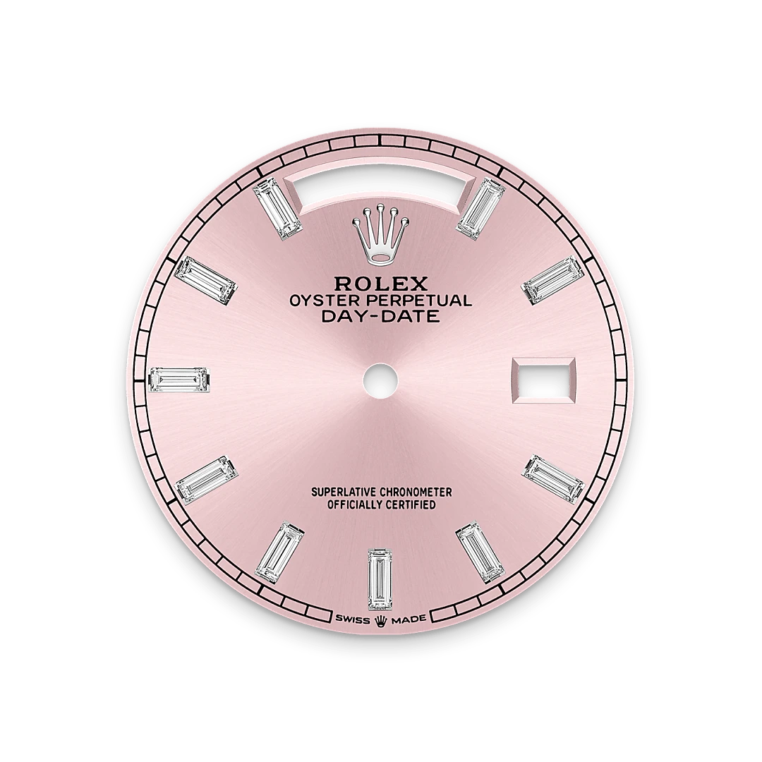 Rolex 
DAY-DATE
Oyster, 36 mm, white gold and diamonds
M128399TBR-0029