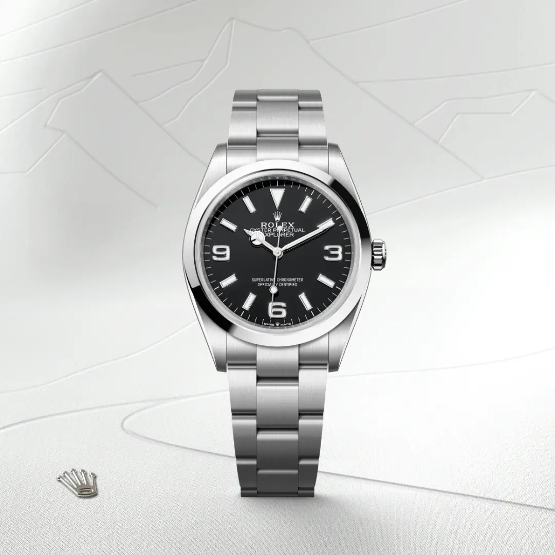 Rolex 
EXPLORER
Oyster, 36 mm, Oystersteel
M124270-0001