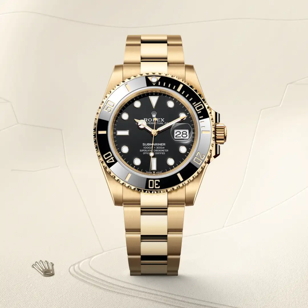 Rolex 
SUBMARINER
Oyster, 41 mm, yellow gold
M126618LN-0002