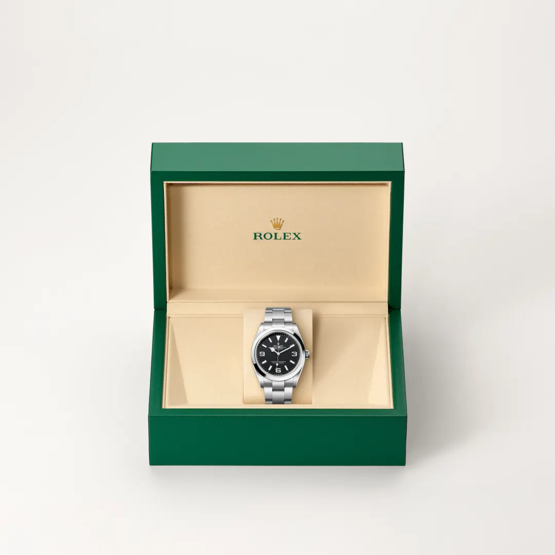 Rolex 
EXPLORER
Oyster, 36 mm, Oystersteel
M124270-0001