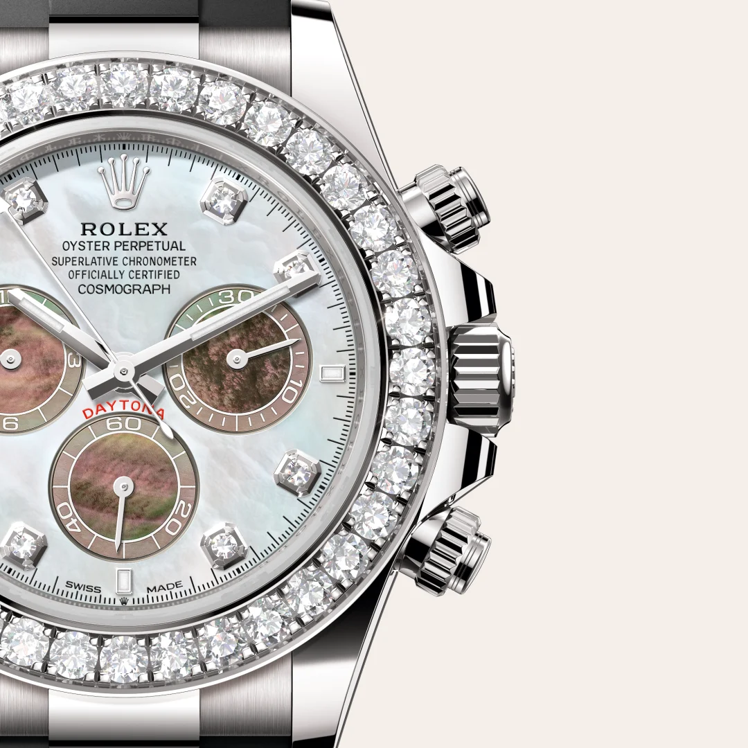 Rolex 
COSMOGRAPH DAYTONA
Oyster, 40 mm, white gold and diamonds
M126589RBR-0001