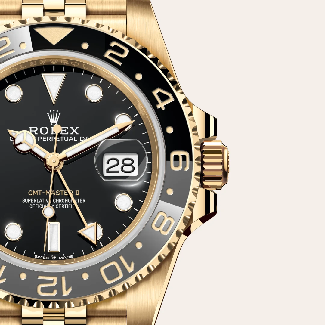 Rolex 
GMT-MASTER II
Oyster, 40 mm, yellow gold
M126718GRNR-0001