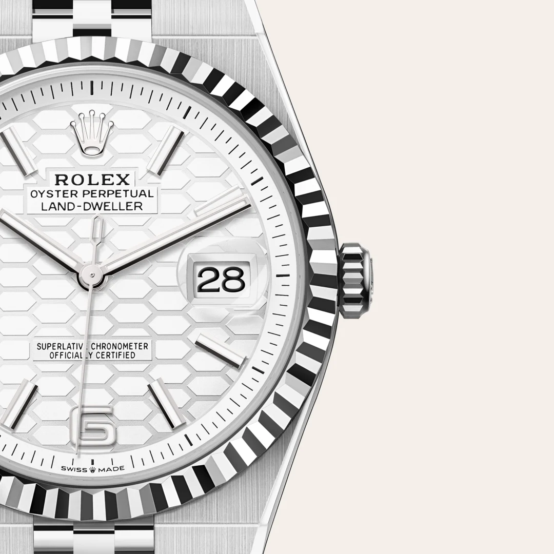 Rolex 
Land-Dweller 40
Oyster, 40 mm, Oystersteel and white gold
M127334-0001