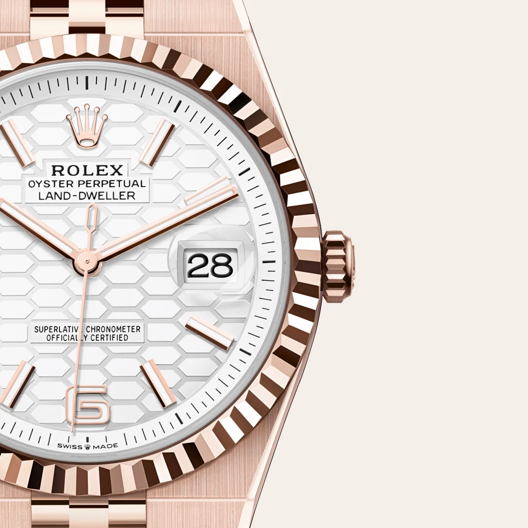 Rolex 
Land-Dweller 40
Oyster, 40 mm, Everose gold
M127335-0001
