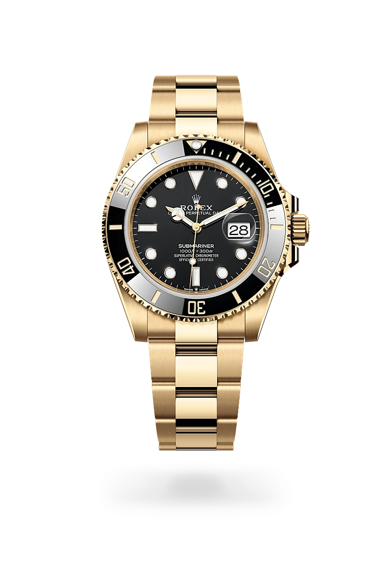 Rolex 
SUBMARINER
Oyster, 41 mm, yellow gold
M126618LN-0002
