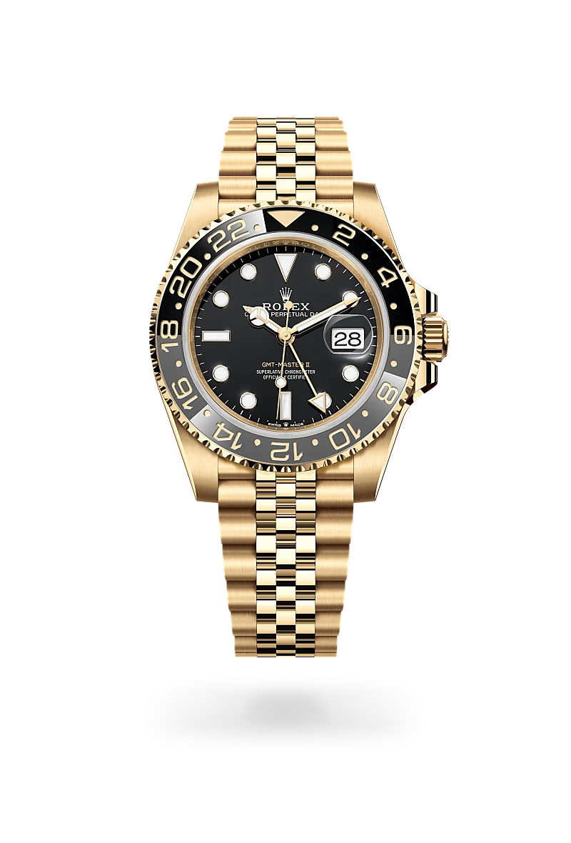 Rolex 
GMT-MASTER II
Oyster, 40 mm, yellow gold
M126718GRNR-0001