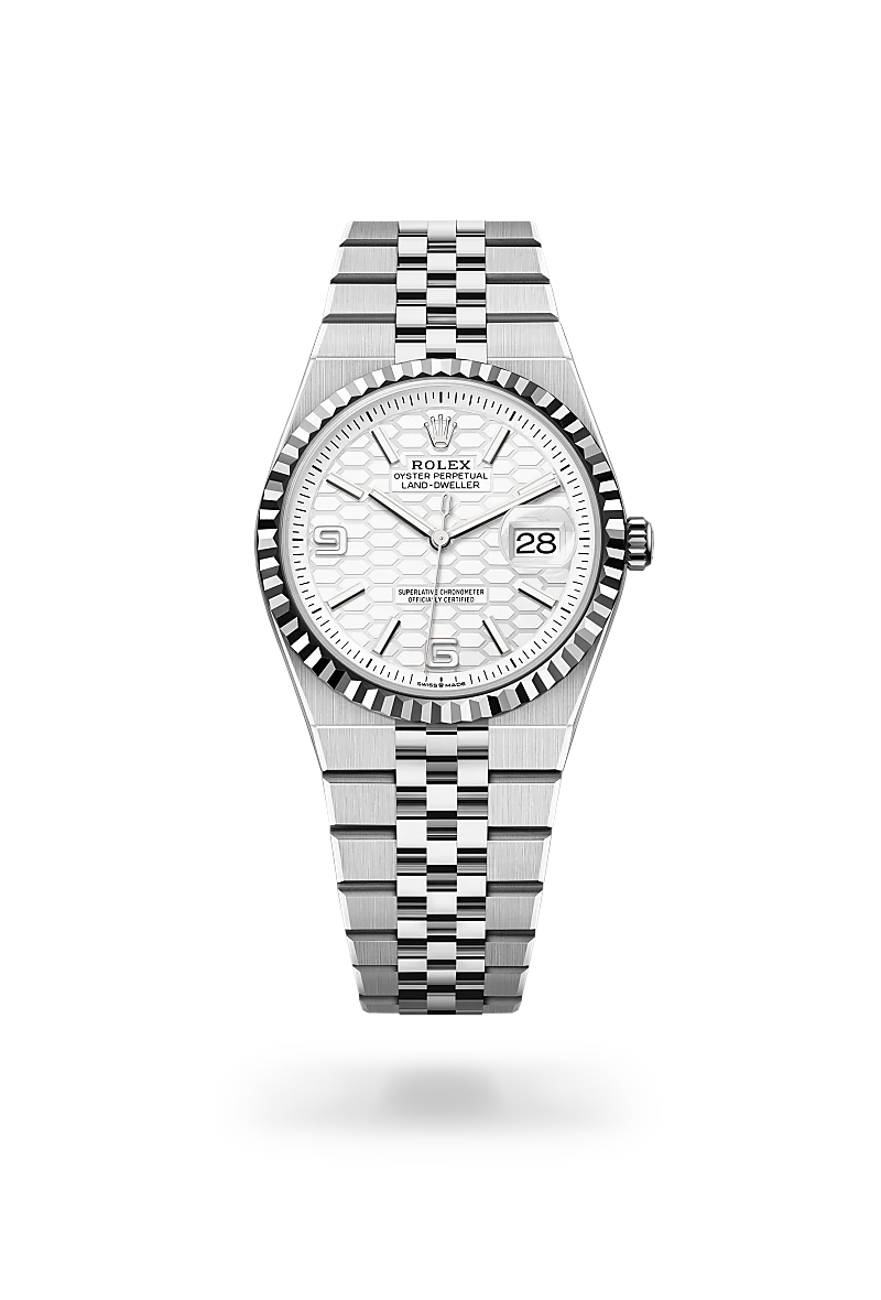 Rolex 
Land-Dweller 36
Oyster, 36 mm, Oystersteel and white gold
M127234-0001
