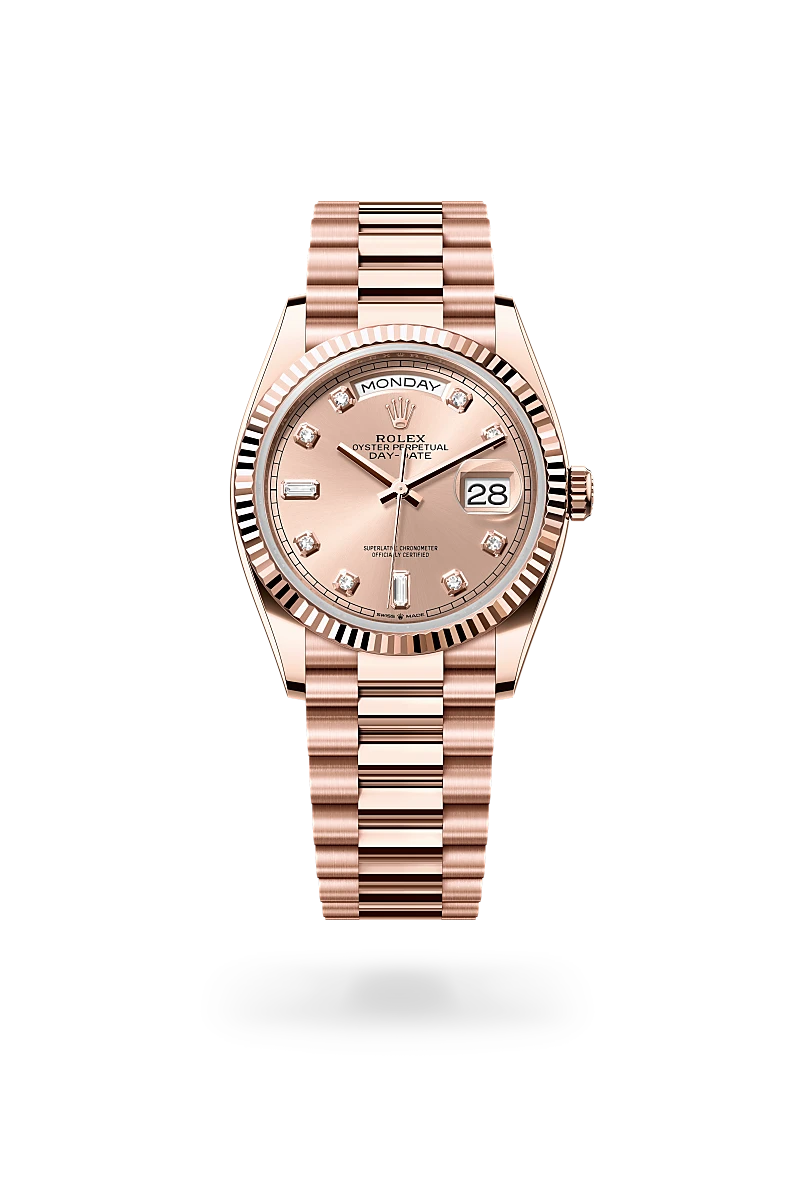 Rolex 
DAY-DATE
Oyster, 36 mm, Everose gold
M128235-0009