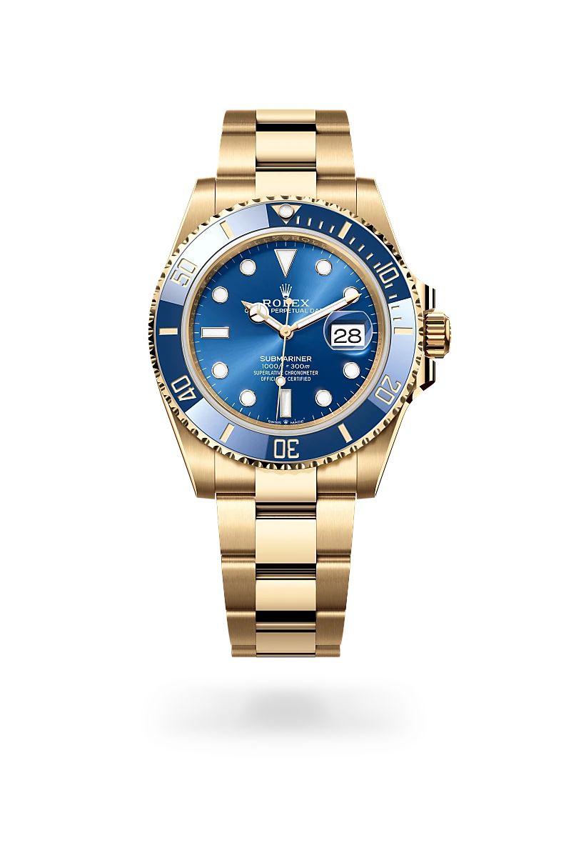 Rolex 
SUBMARINER
Oyster, 41 mm, yellow gold
M126618LB-0002