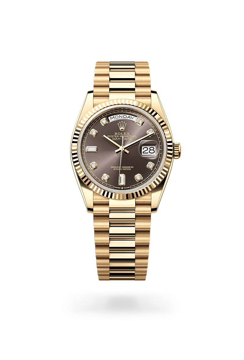 Rolex 
DAY-DATE
Oyster, 36 mm, yellow gold
M128238-0022